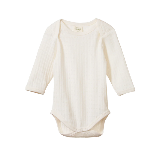 Pointelle Long Sleeve Bodysuit