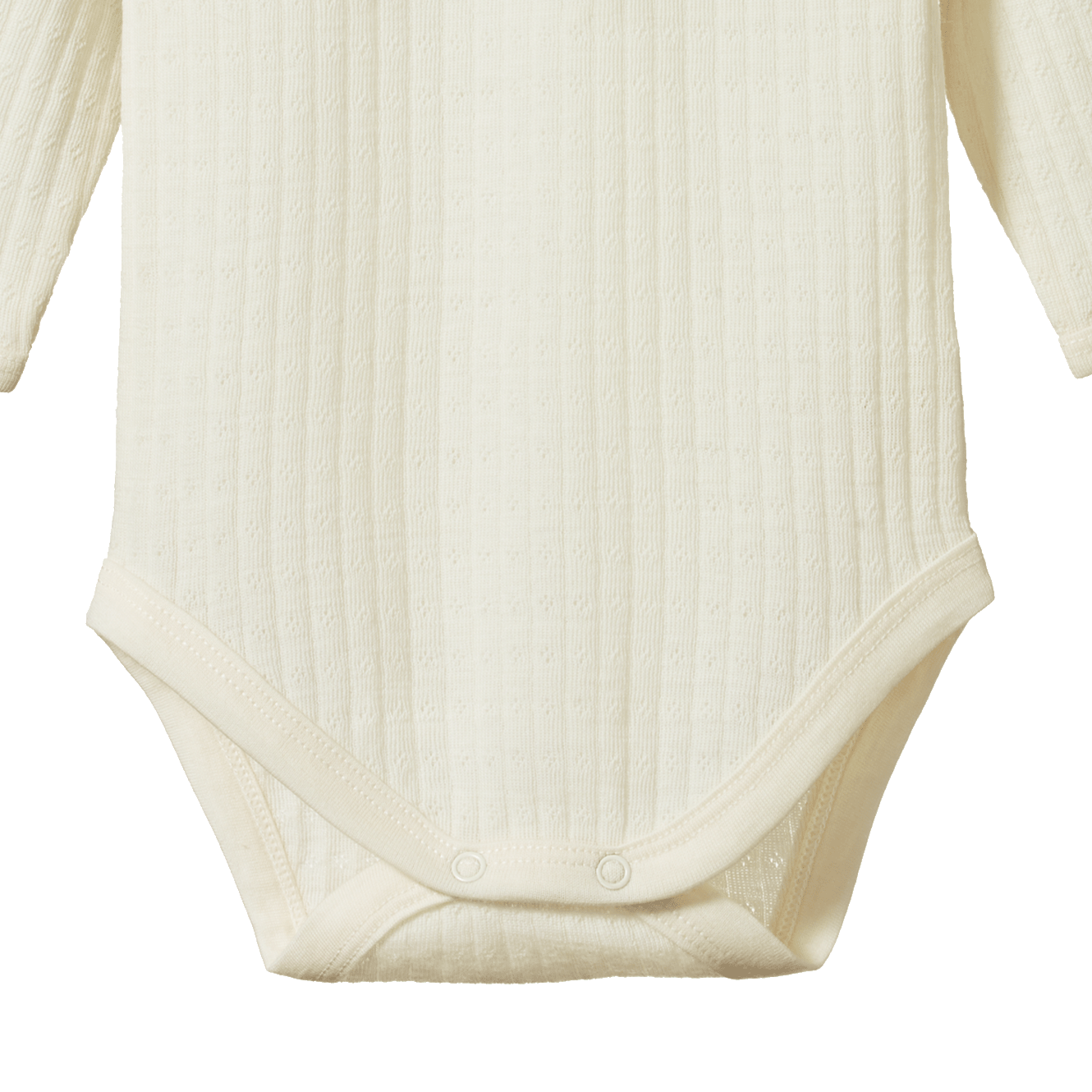 Merino Essential L/S Bodysuit Pointelle Natural