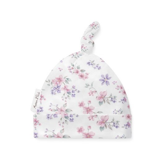 Pastel Bloom Knot Hat