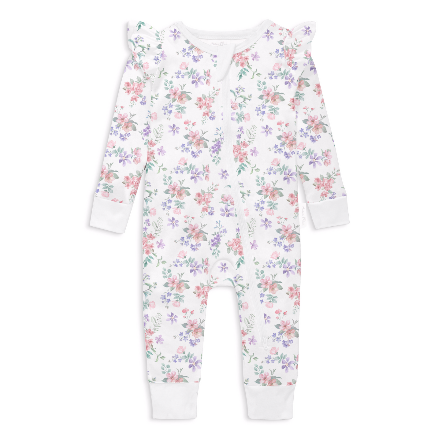 Pastel Bloom Zip Romper
