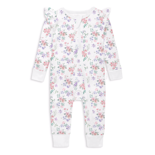 Pastel Bloom Zip Romper