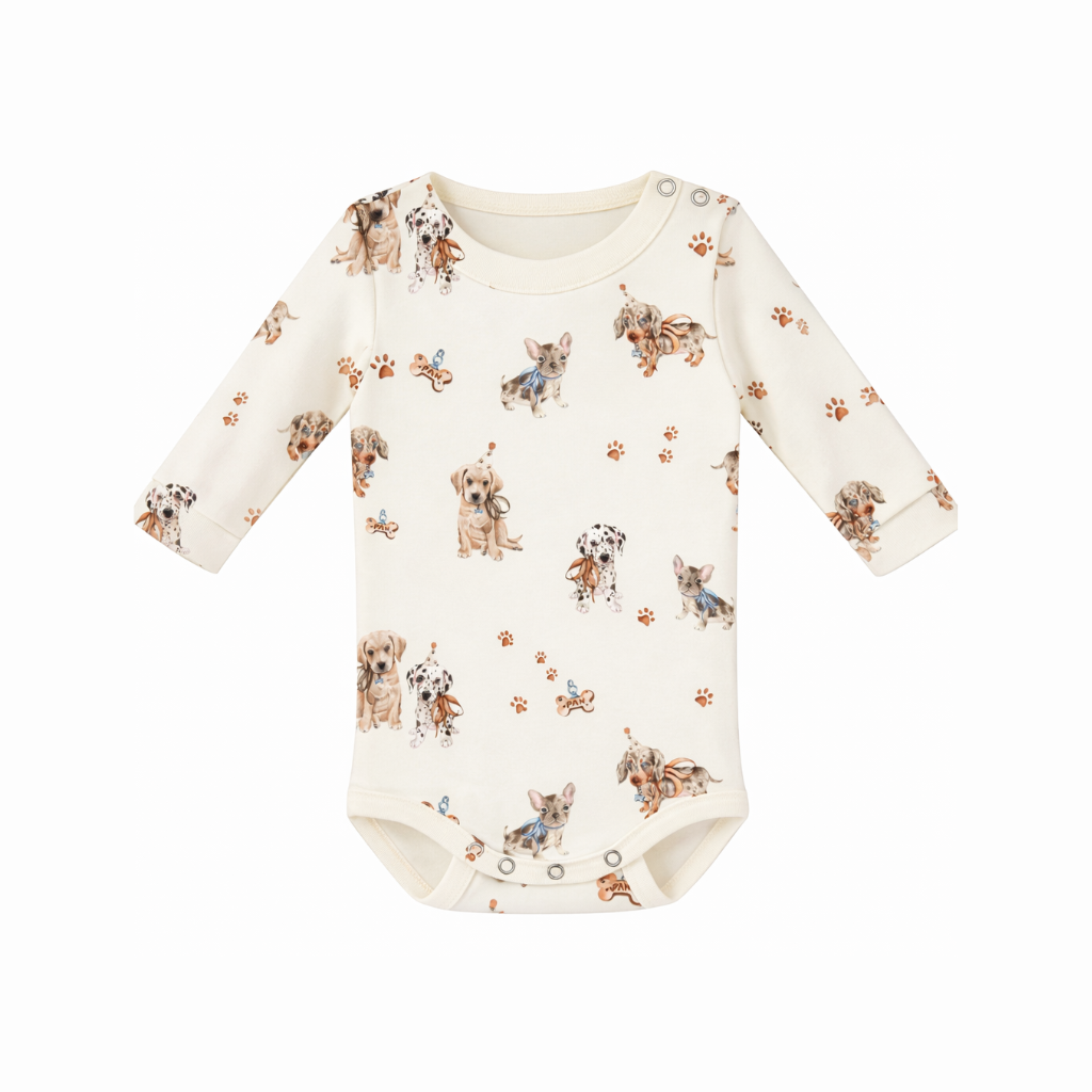 Pawfect Pals Long Sleeve Bodysuit