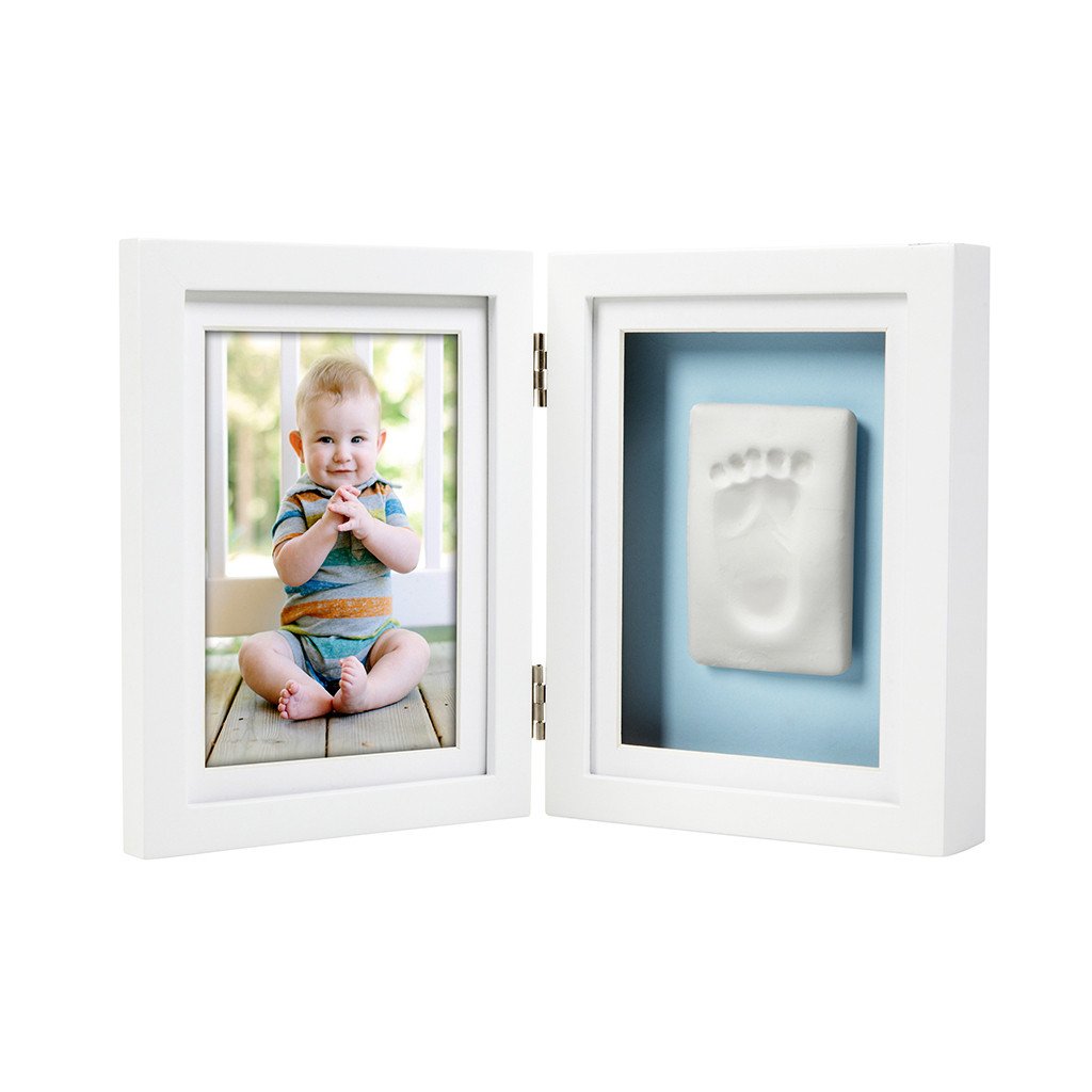 Pearhead White Baby Prints Desk Frame