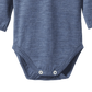 Merino Long Sleeve Bodysuit Vintage Indigo Marl