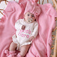 Frilly Knit Blanket Cotton Candy