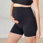 Bamboo Maternity Body Shorts in Black