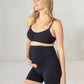 Bamboo Maternity Body Shorts in Black