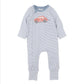 Alvin Stripe Organic Long Sleeve Zipsuit Premature