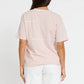 Apero Riviera Stripe Panel Tee Pink/White/Red