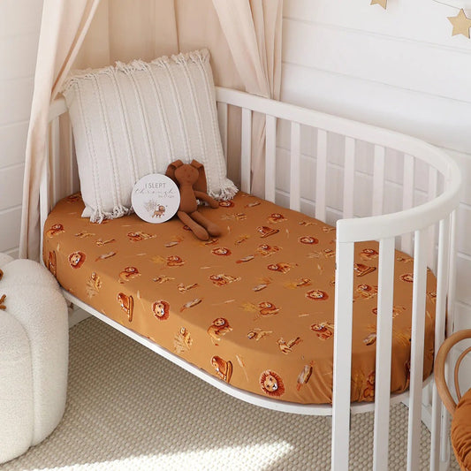 Roar Organic Fitted Cot Sheet