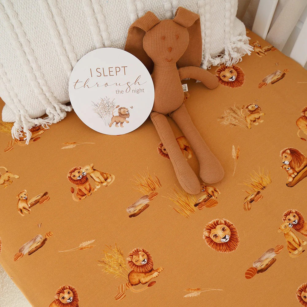 Roar Organic Fitted Cot Sheet