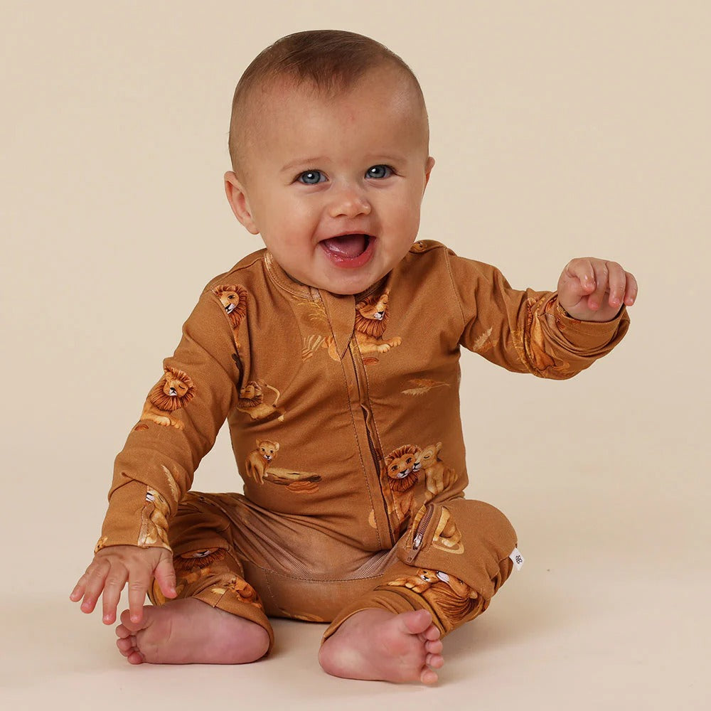 Roar Organic Snuggle Suit Convertible Romper