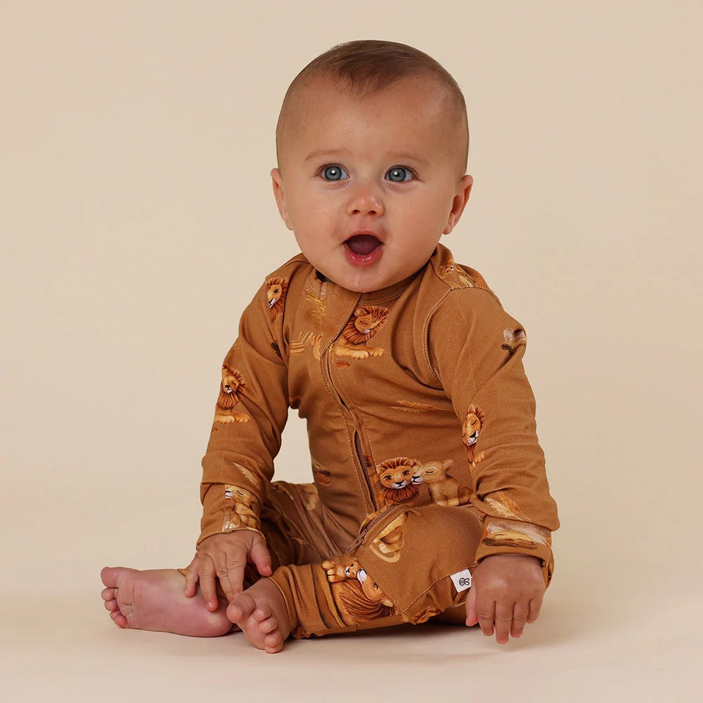 Roar Organic Snuggle Suit Convertible Romper