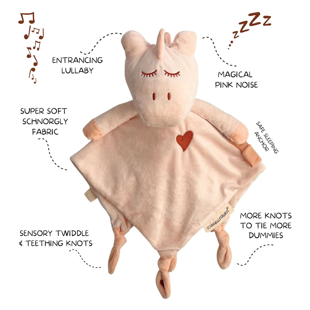 Schnorglesaurus Lullaby Pink Noise Sleep Comforter