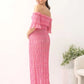 Marisol 2 piece Maternity Photoshoot Dress in Candy Pink
