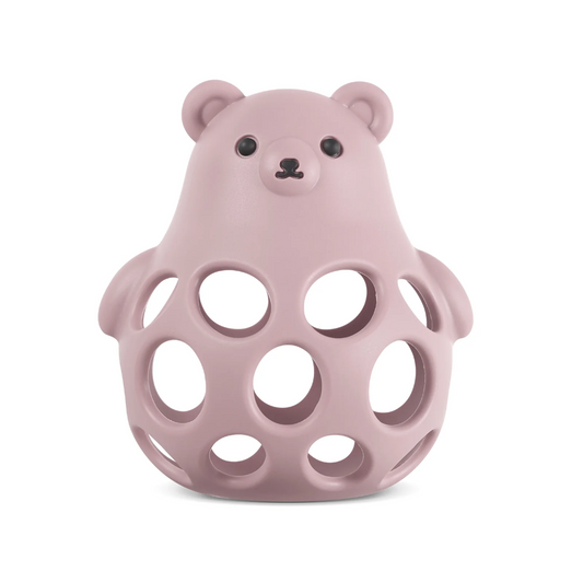 Haakaa Silicone Bear 3-in-1 Teether Blush
