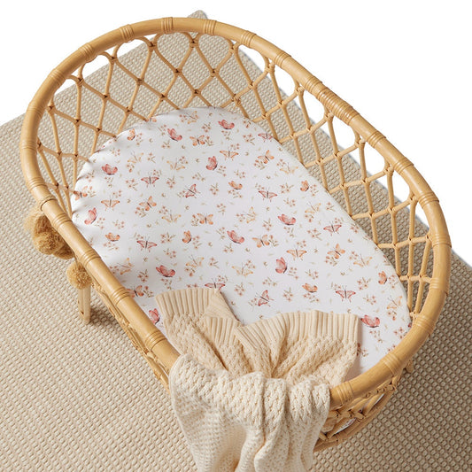 Snuggle Hunny Butterfly Bassinet Sheet/Change Pad Cover