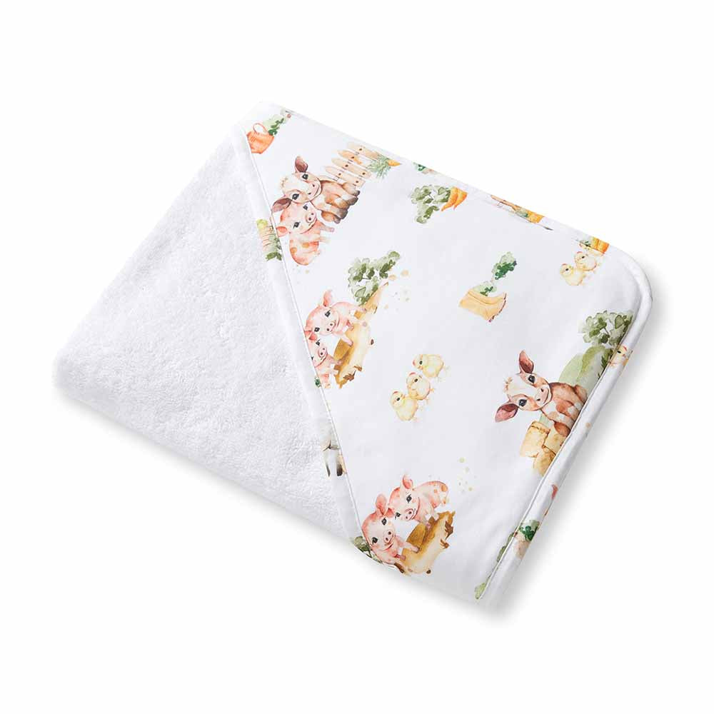 Farm Organic Hooded Baby Towel