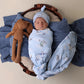 Snuggle Hunny Taking Flight Organic Jersey Wrap & Beanie Set