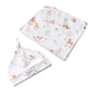 Snuggle Hunny Woodland Tales Organic Jersey Wrap & Beanie Set