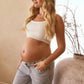 Heaven Straight Maternity Jeans Mid Wash (Cropped)