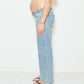 Heaven Straight Maternity Jeans Mid Wash (Cropped)