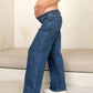 Heaven Straight Maternity Jeans Blue Wash