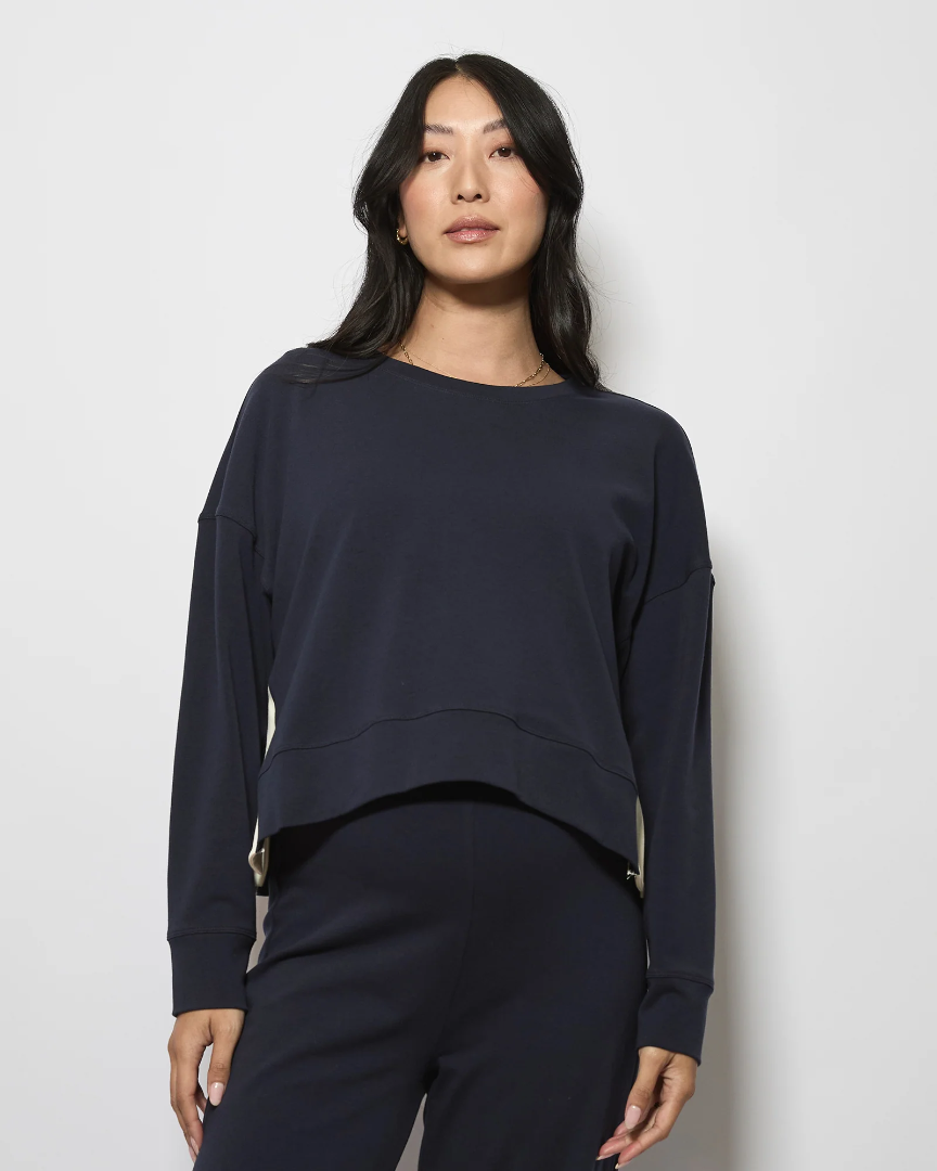 Harriette Cotton Jumper Navy