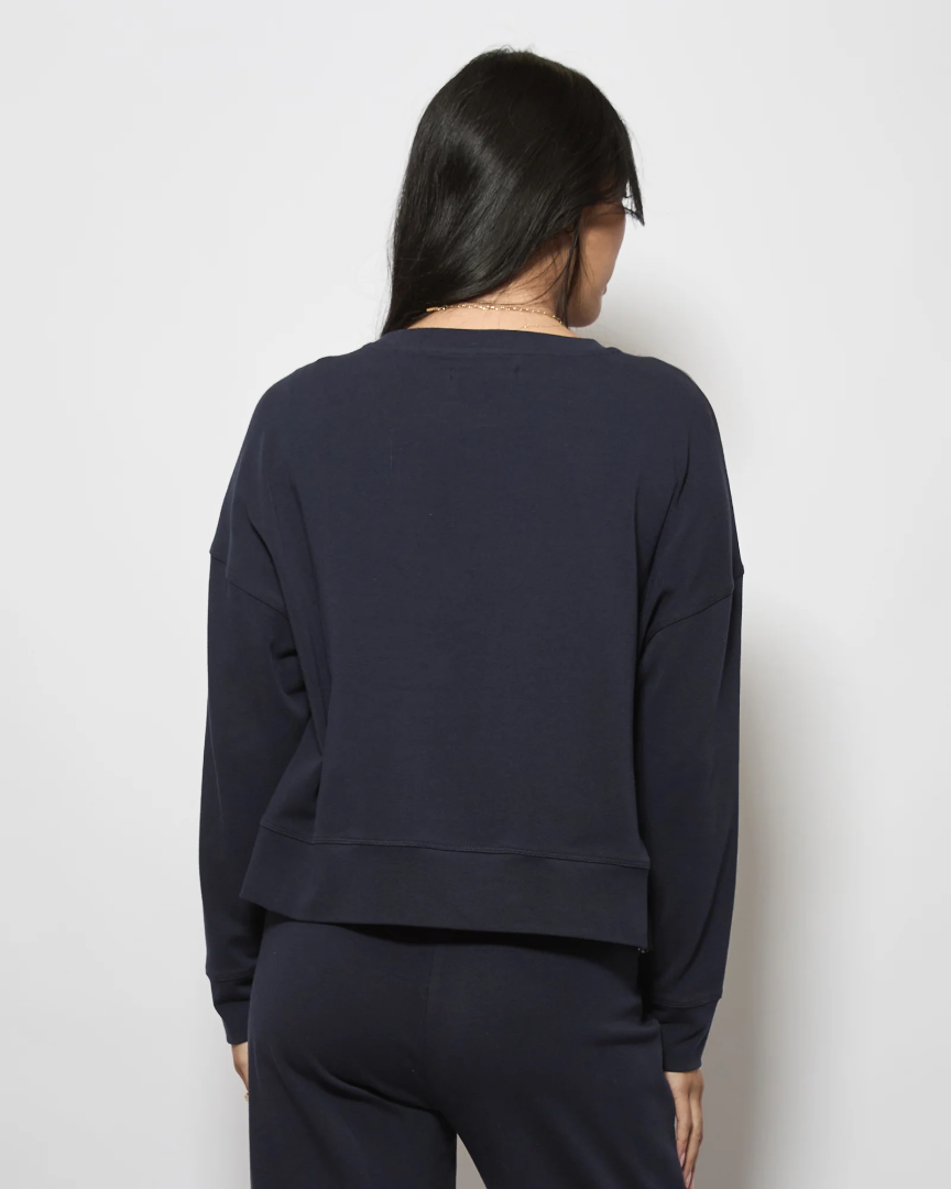 Harriette Cotton Jumper Navy
