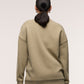 Oversized Feeding Zip Jumper Khaki