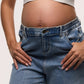 Relaxed Wide Leg Maternity Jeans