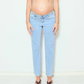 Soon Slim Straight Leg Jeans Classic Light Wash (Cropped)
