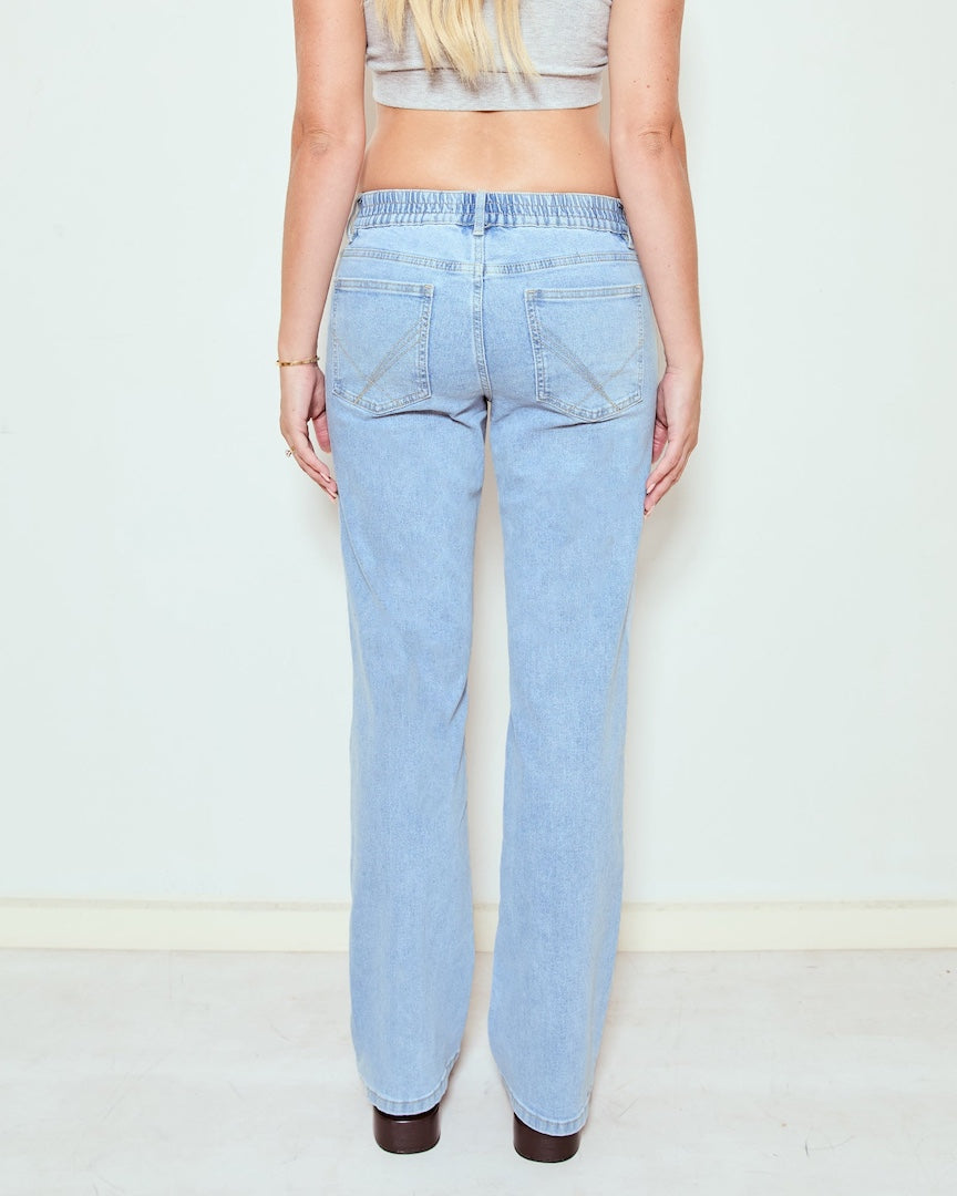 Soon Slim Straight Leg Jeans Classic Light Wash
