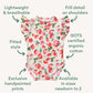 Strawberry Short Sleeve Organic Bodysuit with Frill