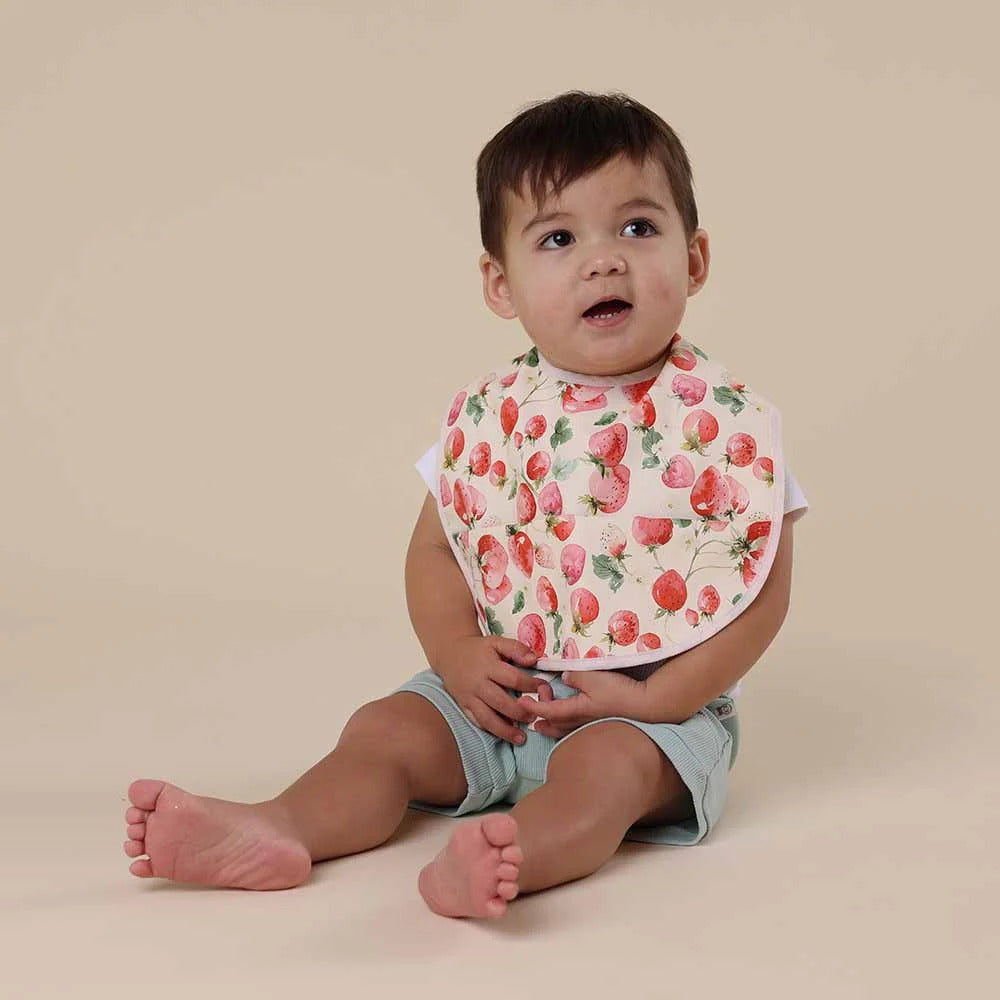Strawberry Snuggle Bib Waterproof
