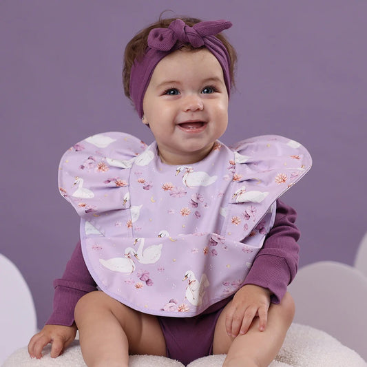Swan Lake Snuggle Waterproof Frill Bib