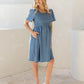 Tencel Denim Smock Maternity Dress