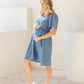 Tencel Denim Smock Maternity Dress