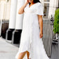 Tiffany Rose White Waterfall Midi Dress