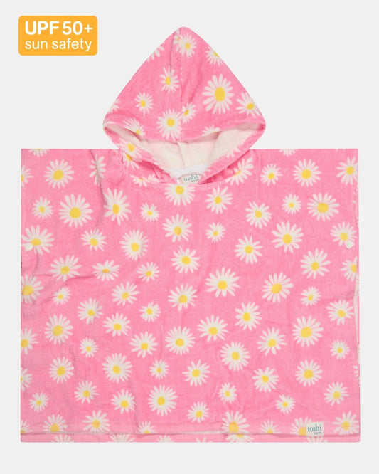 Toshi Swim Hooded Towel Paradise Daisy Watermelon