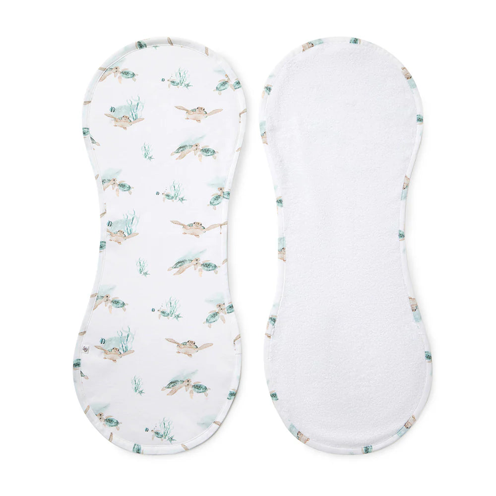 Turtle Organic Cotton Burp Cloth