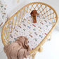 Vintage Cars Organic Bassinet Sheet / Change Pad Cover