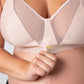 Hotmilk Flawless Sheer Plunge Nursing Bra - Cashmere Busty