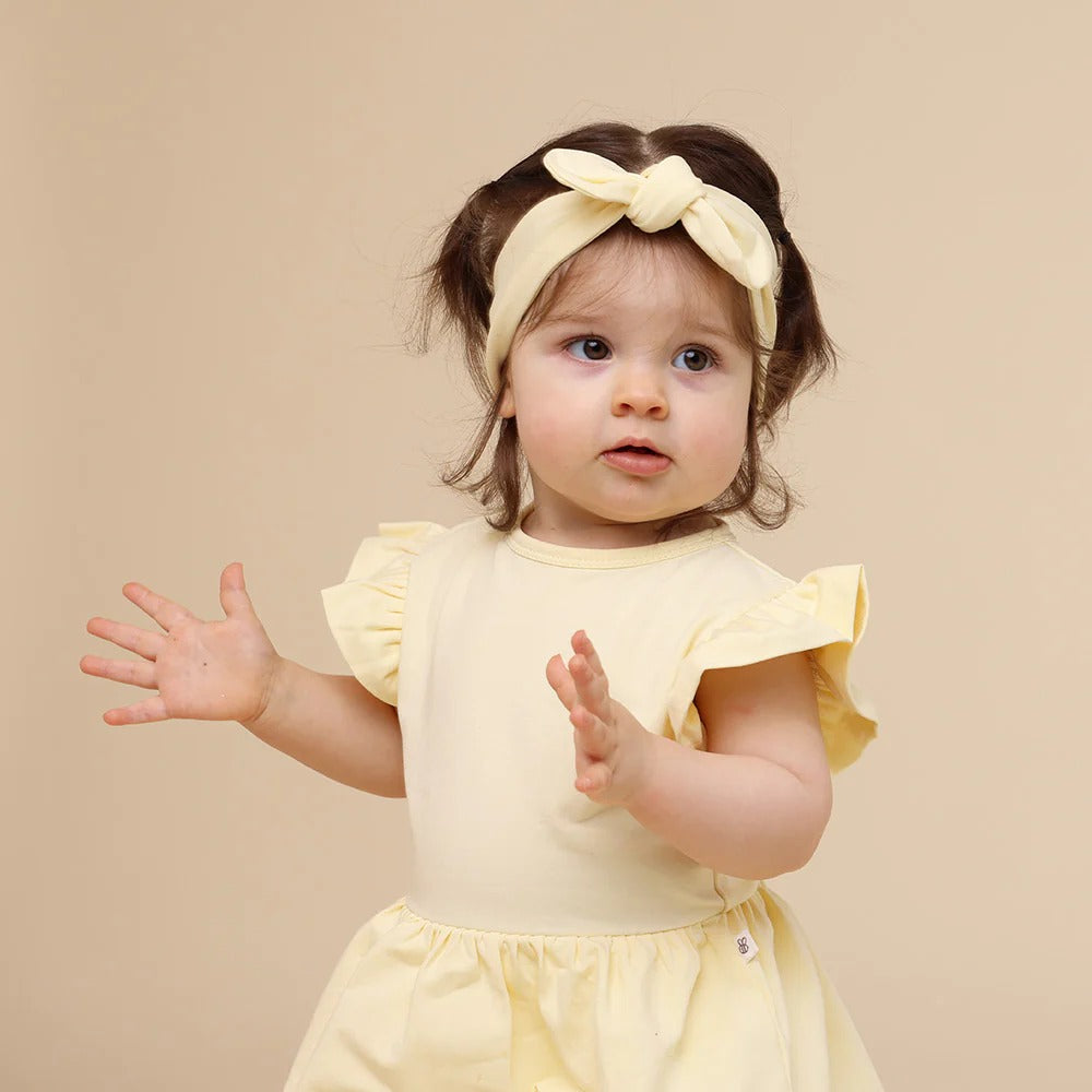 Lemon Sorbet Short Sleeve Organic Dress