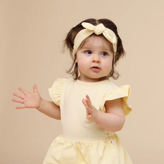 Lemon Sorbet Short Sleeve Organic Dress