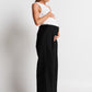 Apéro Zadie Adjustable Wide Leg Trouser -  Black