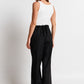 Apéro Zadie Adjustable Wide Leg Trouser -  Black