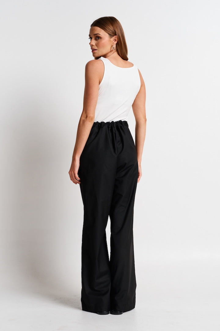 Apéro Zadie Adjustable Wide Leg Trouser -  Black