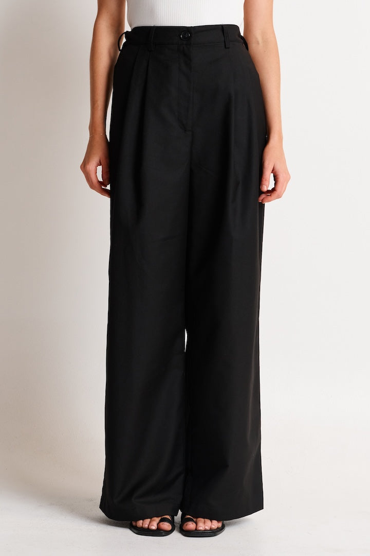 Apéro Zadie Adjustable Wide Leg Trouser -  Black