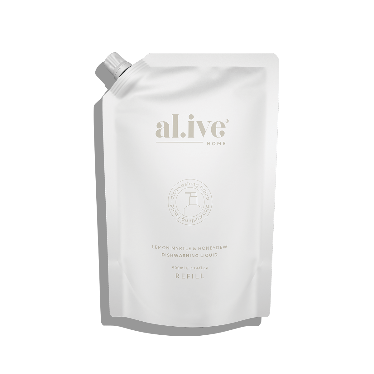 al.ive Kitchen 900ml Dish Wash Refill - Lemon Myrtle & Honeydew